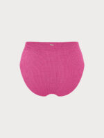 Pink Textured V Cut Plus Size Tankini Bottom - Image 6
