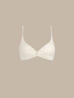 ECONYL® Off White Twist Bikini Top - Image 7