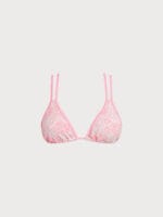 Pink Textured Strappy Bikini Top - Image 6