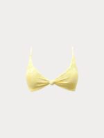 Yellow Bloom Textured Bikini Top - Image 8