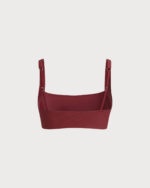 Wine Red Cutout Bikini Top - Image 7
