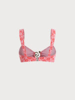 Red Rose Textured Bikini Top - Image 7