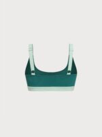 Green Contrast Trim Bikini Top - Image 7