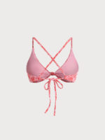 Red Rose Textured Twist Bikini Top - Image 7