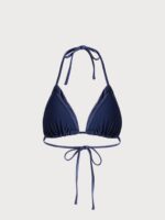 Blue Ruched Bikini Top - Image 6