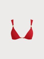 Red Gold-Accented Bikini Top - Image 8