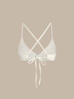 ECONYL® Off White Twist Bikini Top - Image 8