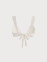 Off White Gold-Accented Bikini Top - Image 5