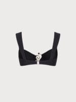 Black Spiral-Bow Bikini Top - Image 8