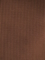 Brown Contrast Trim Triangle Bikini Top - Image 9
