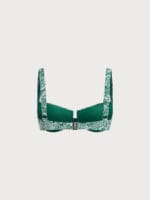 Green Textured Underwire Bikini Top - Image 6