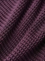 Purple Textured V Neck Plus Size Tankini Top - Image 8
