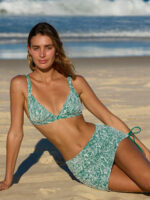 Green Textured Cover Up Skirt - Image 2