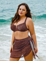 Leopard Print Plus Size Cover-up - Image 3