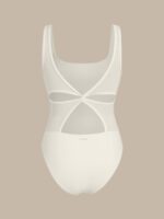 ECONYL® White No Padding Petal-Back One-Piece Swimsuit - Image 6