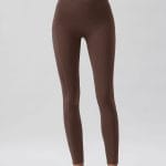 Coffee Natural Waisted Leggings 25"