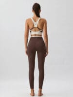 Coffee Natural Waisted Leggings 25" - Image 5