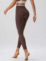 Coffee Natural Waisted Leggings 25" - Image 2