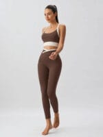 Coffee Natural Waisted Leggings 25" - Image 4