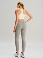 Khaki Cross Back Leggings 24” - Image 4