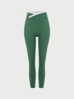 Green Natural Waisted Leggings 25" - Image 7
