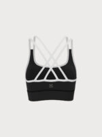 Black X Cross Lycra® Sports Bra - Medium Support - Image 7