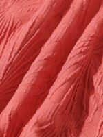 Red Jacquard Cover up Skirt - Image 7