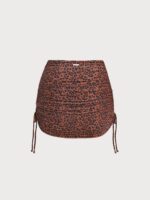 Leopard Print Cover up Skirt - Image 7