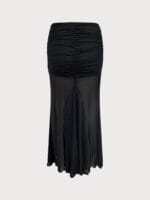 Black Gold-Accented Cover up Skirt - Image 7
