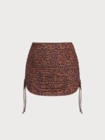 Leopard Print Cover up Skirt - Image 6