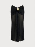 Black Gold-Accented Cover up Skirt - Image 6