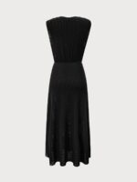 Black V Neck Beach Dress - Image 7