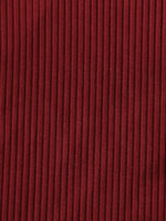 Wine Red Contrast Gleam One-Piece Swimsuit - Image 9