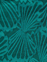 Dark Green Jacquard Drawstring One-Piece Swimsuit - Image 8