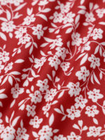 Red Floral Plunge One-Piece Swimsuit - Image 7