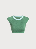 Dark Green Jacquard Surf Short Sleeve - Image 5