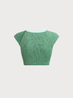 Dark Green Jacquard Surf Short Sleeve - Image 6