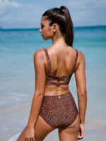 Leopard Print X Cross Surf Bra - Image 2