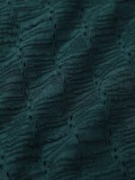 Dark Green Textured Halter Plus Size Tankini Top - Image 7