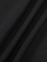 Black Contrast Square Neck Dress--Light Support - Image 8