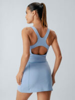 Blue Cut Out Tennis Dress Set - Image 2