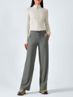 Cream Cropped Sports Jacket - Image 7