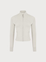 Cream Cropped Sports Jacket - Image 9