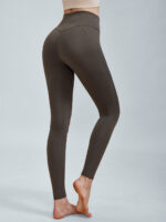 Dark Coffee V-Waist Leggings 25" - Image 2