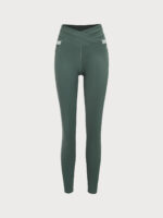 Sage Green High Waisted Pockets Leggings 26" - Image 7