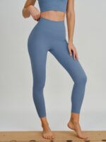 Dusty Blue Cut Out Leggings 24" - Image 4