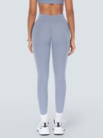 Light Blue High-Waist Leggings 25" - Image 3