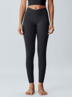 Black V-Waist Leggings 24" - Image 7
