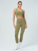 Green Gold Cut Out Leggings 24" - Image 5