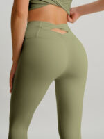 Green Gold Cut Out Leggings 24" - Image 3